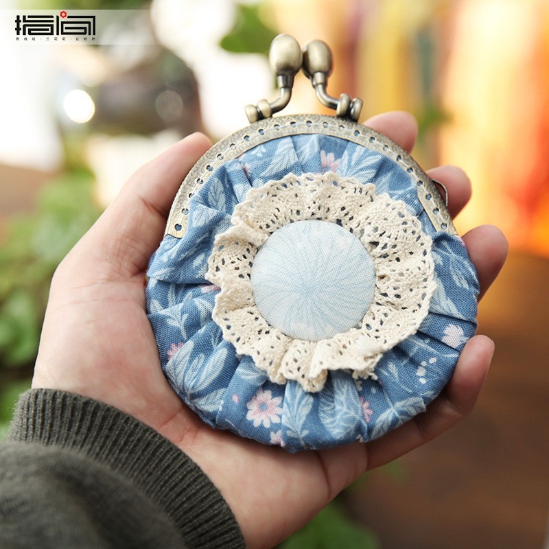 Set križnog šava: pastoralni stil, motivi cvijeće/trava/lišće na pamuk-lanom platnu