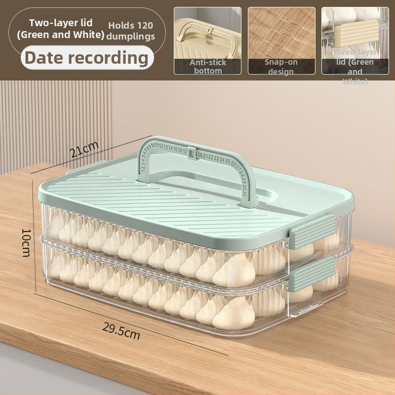 Dumplings hoiukarp – kaasaskantav, vaakumiga suletav, mitmepiireline, toidukvaliteediga plastik, sügavkülmasalvestuseks