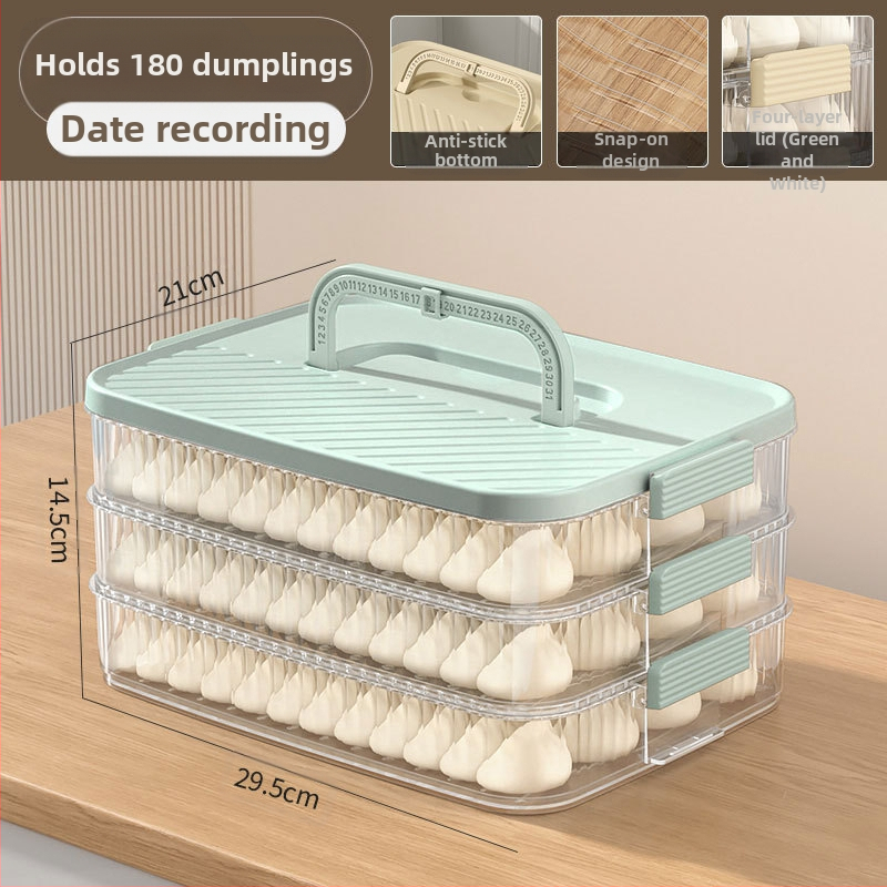 Dumplings hoiukarp – kaasaskantav, vaakumiga suletav, mitmepiireline, toidukvaliteediga plastik, sügavkülmasalvestuseks