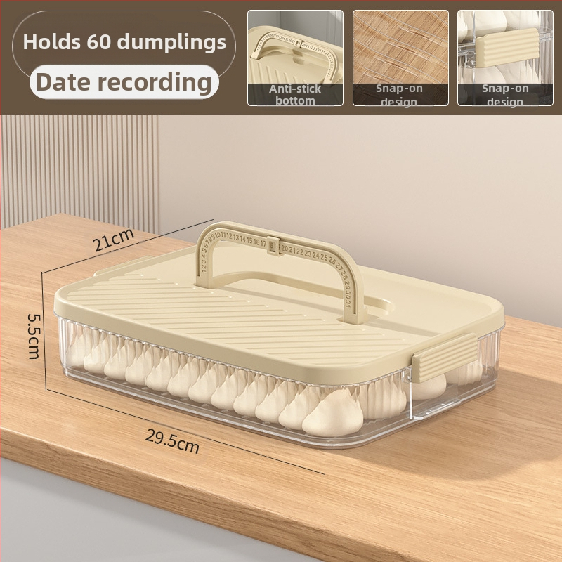 Dumplings hoiukarp – kaasaskantav, vaakumiga suletav, mitmepiireline, toidukvaliteediga plastik, sügavkülmasalvestuseks