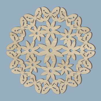 Ξύλινο σουβέρ από Basswood με διάτρητο μοτίβο – DIY διακοσμητικό υπόστρωμα για καφέ και τσάι