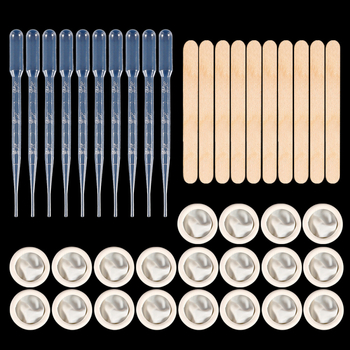 Σετ εργαλείων DIY για ρίψη ρητίνης – σιλικονο-πλαστικό υλικό, περιλαμβάνει κύπελλο μέτρησης, σταγονόμετρο, κουτάλι, προστατευτικά δαχτύλων και αναδευτήρες; μάρκα Tracing (2024)
