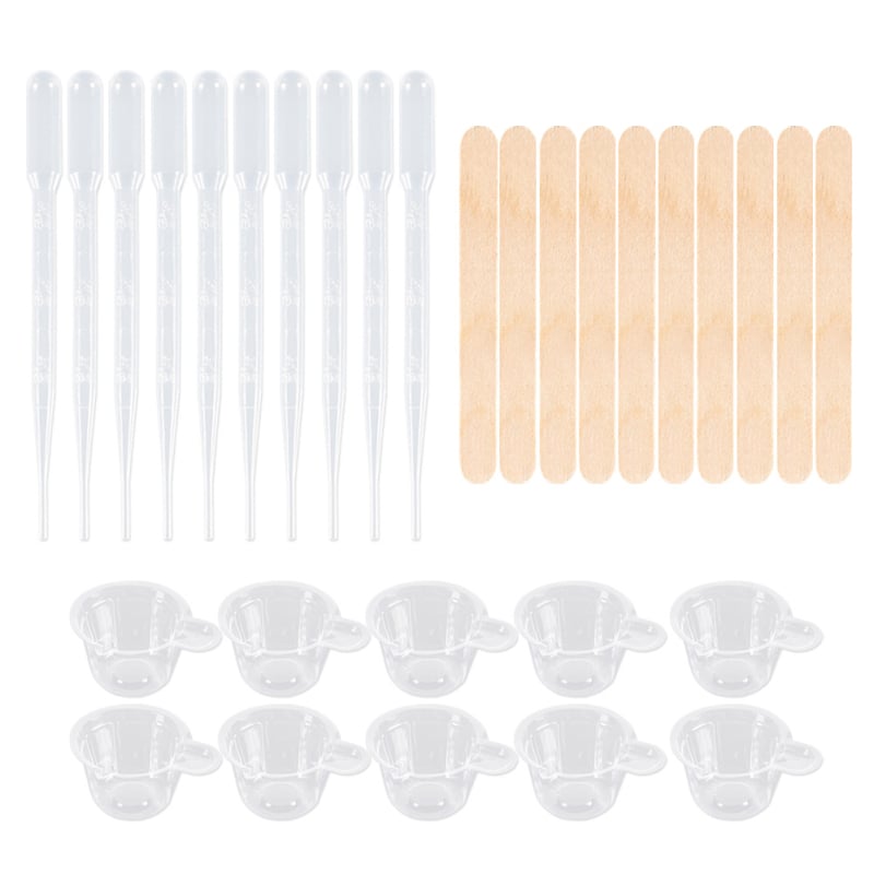 DIY set alata za kapanje smole – silikon-plastični materijal, uključuje mjernu čašu, kapljicu, žličicu, zaštitne prstene i štapiće za miješanje; Tracing (2024)