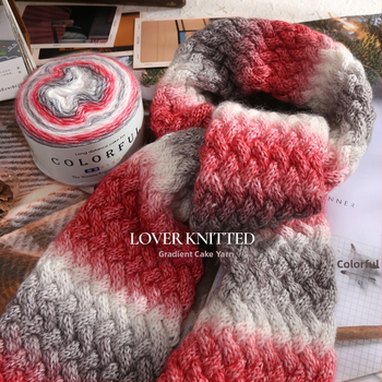 Μπάλα μαλλιού με Gradient βαφή για χειροποίητο πλέξιμο – Spray-spun, μεσαίο πάχος