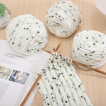 Ръчно плетен шал Rainbow Candy Bean Line, джет-спинвана групова прежда, псевдоним Doudou line