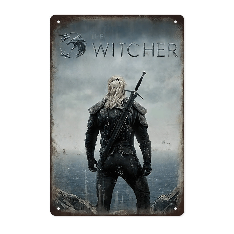 Dekoratiivne rippuv Tinplate seina kunst ameerika klassikaliste filmide ja TV tegelastega; inkjet trükk; raam: Tinplate; riputamine; sobib elutoopp, magamistuppa, restoranisse