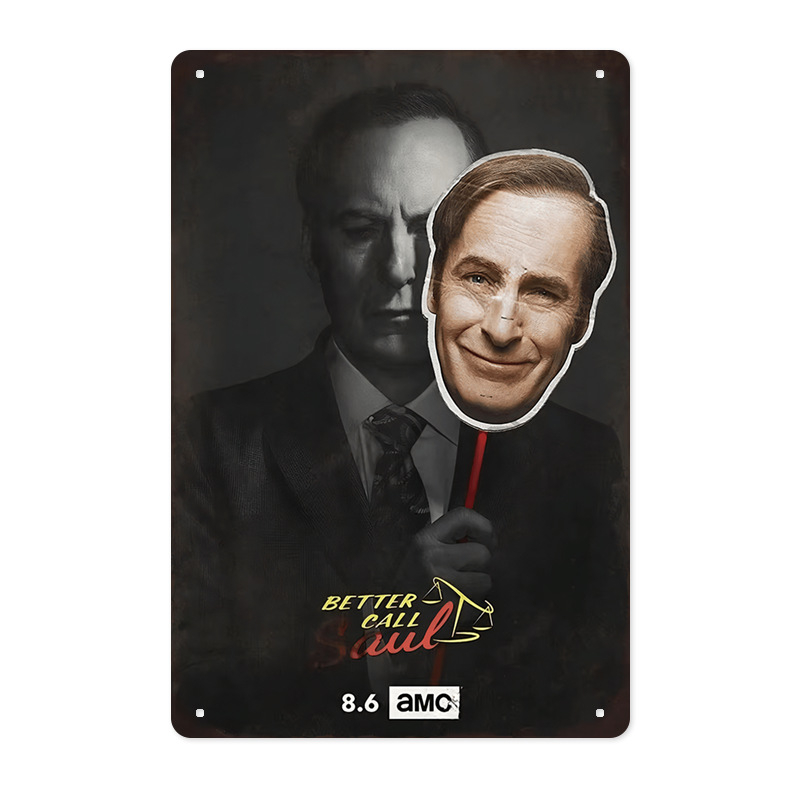 Dekoratiivne rippuv Tinplate seina kunst ameerika klassikaliste filmide ja TV tegelastega; inkjet trükk; raam: Tinplate; riputamine; sobib elutoopp, magamistuppa, restoranisse