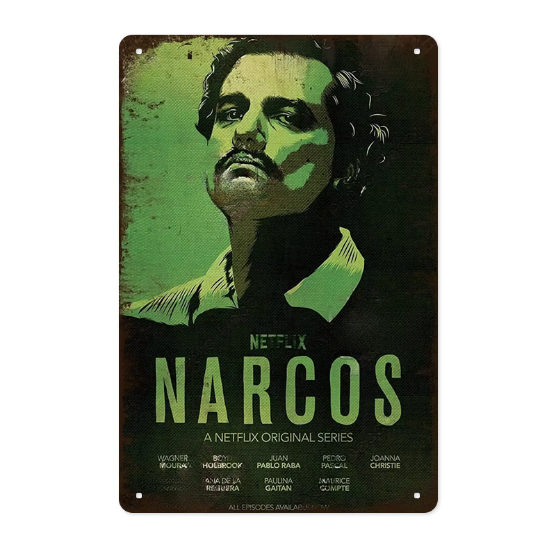 Dekoratiivne rippuv Tinplate seina kunst ameerika klassikaliste filmide ja TV tegelastega; inkjet trükk; raam: Tinplate; riputamine; sobib elutoopp, magamistuppa, restoranisse