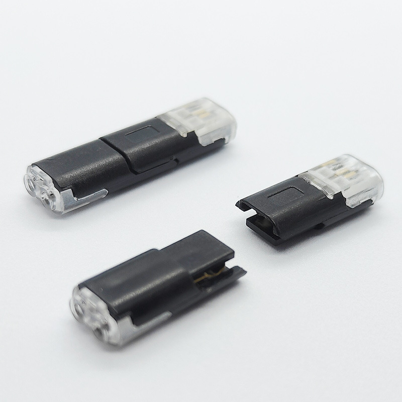 Beef time LED D2 бърз конектор – 1 пин терминал за кабел към кабел, директно свързване чрез plug-in, изолационен материал: фосфорен мед с висока чистота, кабелен диапазон 0.35–0.75 мм, за LED осветление