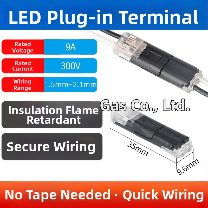 Beef time LED D2 бърз конектор – 1 пин терминал за кабел към кабел, директно свързване чрез plug-in, изолационен материал: фосфорен мед с висока чистота, кабелен диапазон 0.35–0.75 мм, за LED осветление