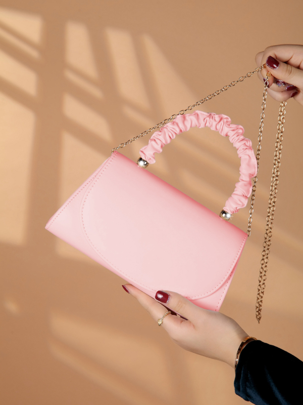 Geantă PU pentru femei – formă orizontală pătrată, închidere magnetică, căptușeală poliester, buzunar interior.