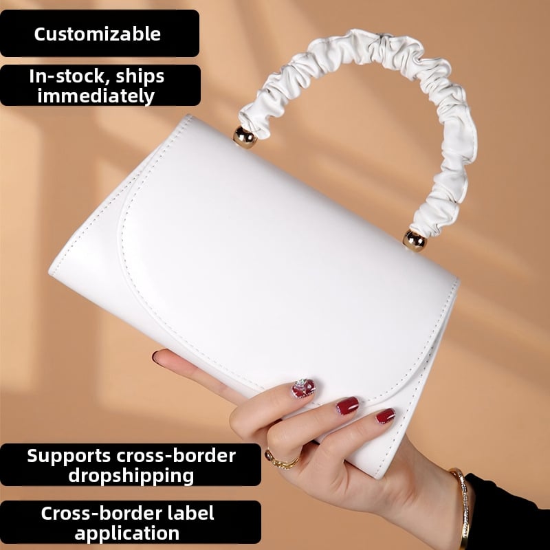 Γυναικεία PU τσάντα – οριζόντιο τετράγωνο σχήμα, μαγνητικό κούμπωμα, επένδυση πολυεστέρα, εσωτερική τσέπη.