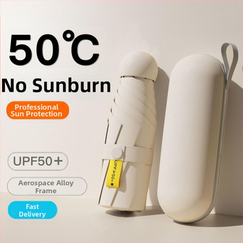 Ruoshiyu összecsukható napernyő – 8 acél bordák, 210T poliészter anyag, UPF 50+, alumínium fogantyú, tömeg 340 g