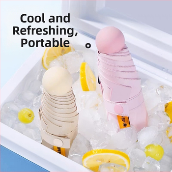 Ruoshiyu Αναδιπλούμενη ομπρέλα ήλιου – 8 μεταλλικές ράβδοι, ύφασμα πολυεστερικό 210T, UPF 50+, λαβή κράμα, βάρος 340 g