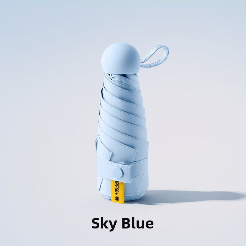 Ruoshiyu összecsukható napernyő – 8 acél bordák, 210T poliészter anyag, UPF 50+, alumínium fogantyú, tömeg 340 g