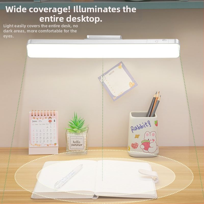 LED нощна лампа за бюро със силно магнитно закрепване, защита на очите, сензорно управление, димируемост, вградена литиева батерия