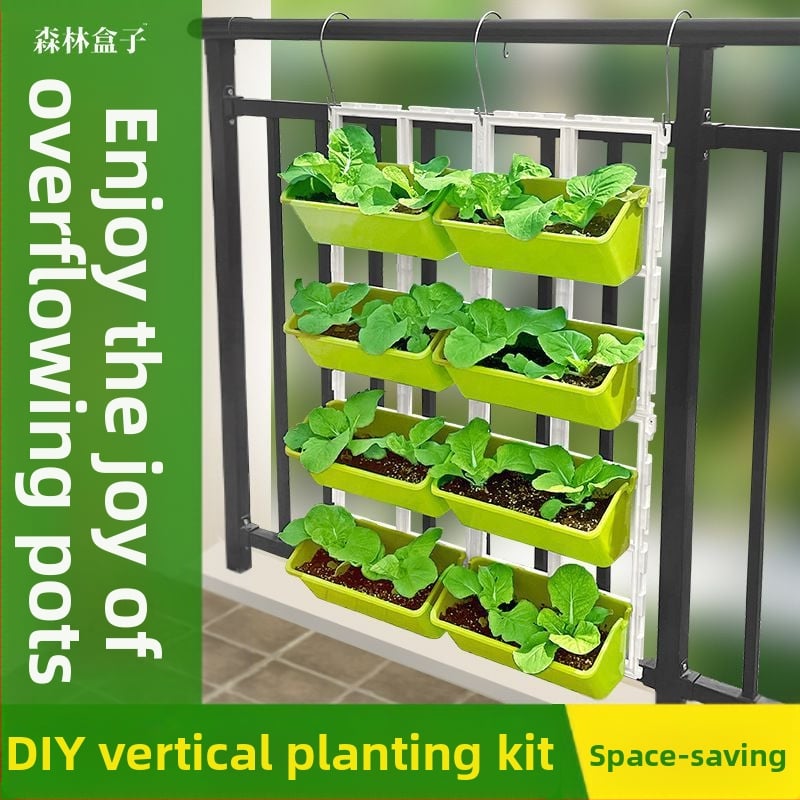 Gėlės vazonas, sieninis montavimas, iš neaustų audinių, kaimiško stiliaus