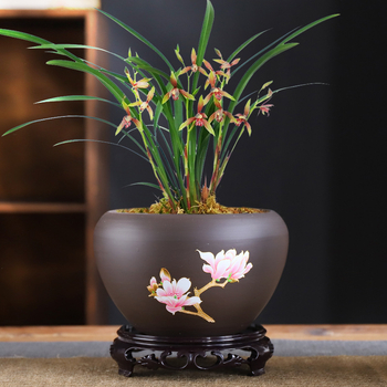 Κεραμική γλάστρα – Διαπνέουσα, Ανθεκτική στη παραμόρφωση, Ανθεκτική στη διάβρωση, Ανθεκτική για επιτραπέζια χρήση (ορχιδέα, ποθός)