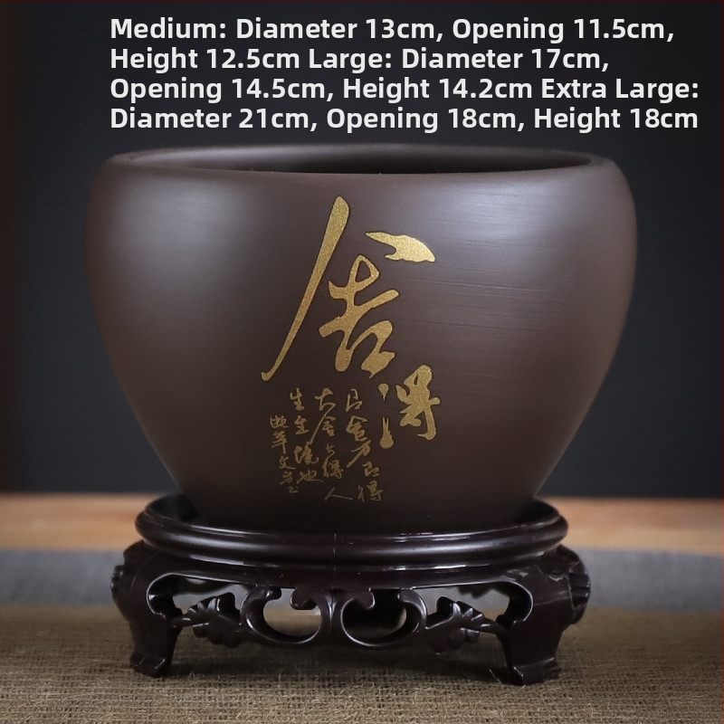 Ghiveci ceramic – respirabil, rezistent la deformare, rezistent la coroziune, durabil pentru birou (orhidee și pothos)