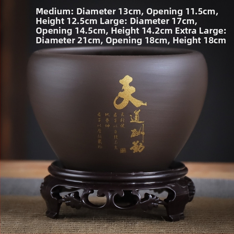 Ghiveci ceramic – respirabil, rezistent la deformare, rezistent la coroziune, durabil pentru birou (orhidee și pothos)