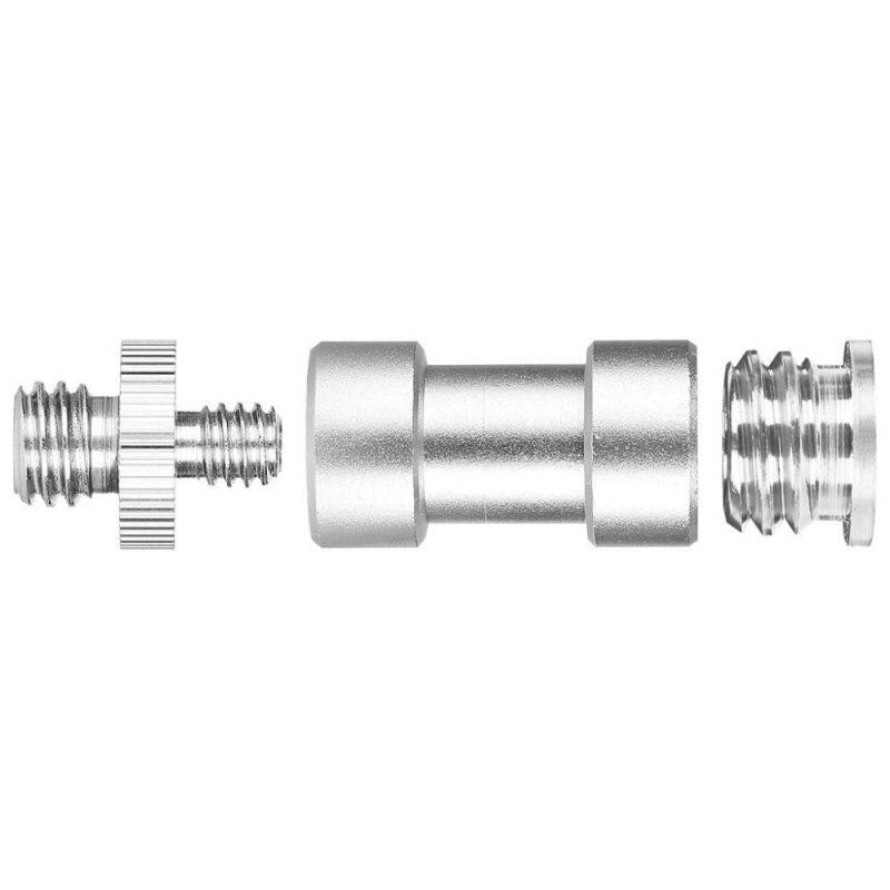 Adaptor din aluminiu pentru pantof cald, convertor 3/8–1/4, pentru trepied/PTZ, filet 1/4in
