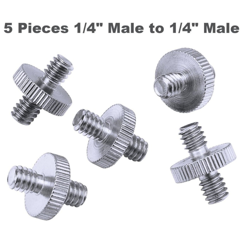 Adaptor din aluminiu pentru pantof cald, convertor 3/8–1/4, pentru trepied/PTZ, filet 1/4in