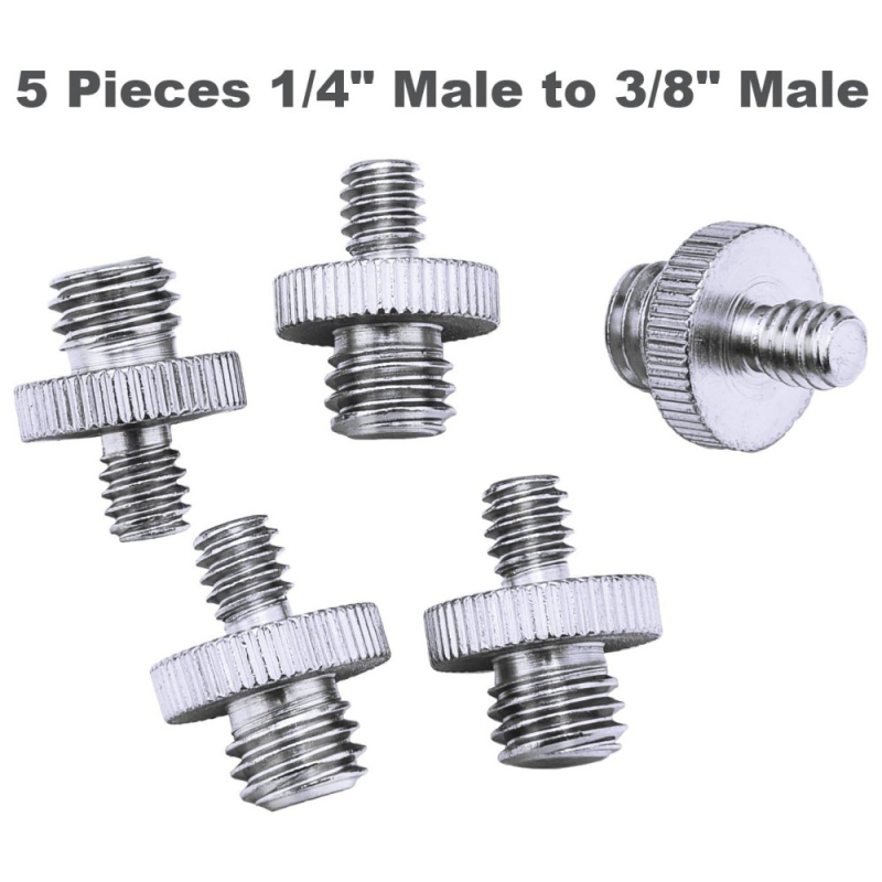 Adaptor din aluminiu pentru pantof cald, convertor 3/8–1/4, pentru trepied/PTZ, filet 1/4in