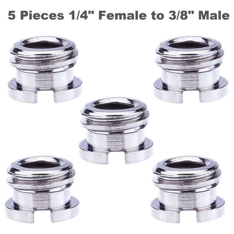 Adaptor din aluminiu pentru pantof cald, convertor 3/8–1/4, pentru trepied/PTZ, filet 1/4in