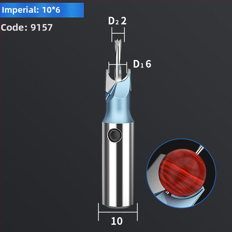 Karbīda Budas pērlī nazis – griešanas instruments apaļām un koka pērlēm apstrādei, ar urbja komplektu