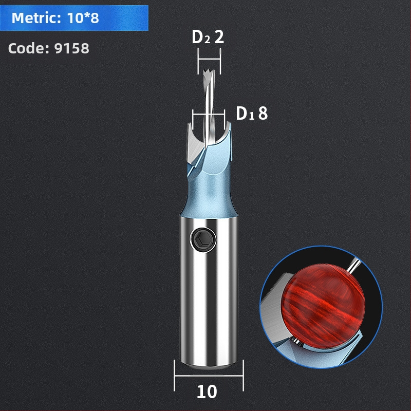 Karbīda Budas pērlī nazis – griešanas instruments apaļām un koka pērlēm apstrādei, ar urbja komplektu