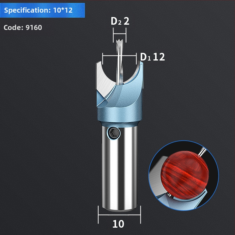 Karbīda Budas pērlī nazis – griešanas instruments apaļām un koka pērlēm apstrādei, ar urbja komplektu