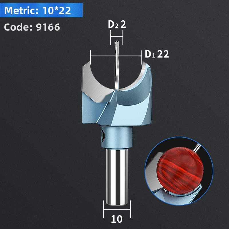 Karbīda Budas pērlī nazis – griešanas instruments apaļām un koka pērlēm apstrādei, ar urbja komplektu