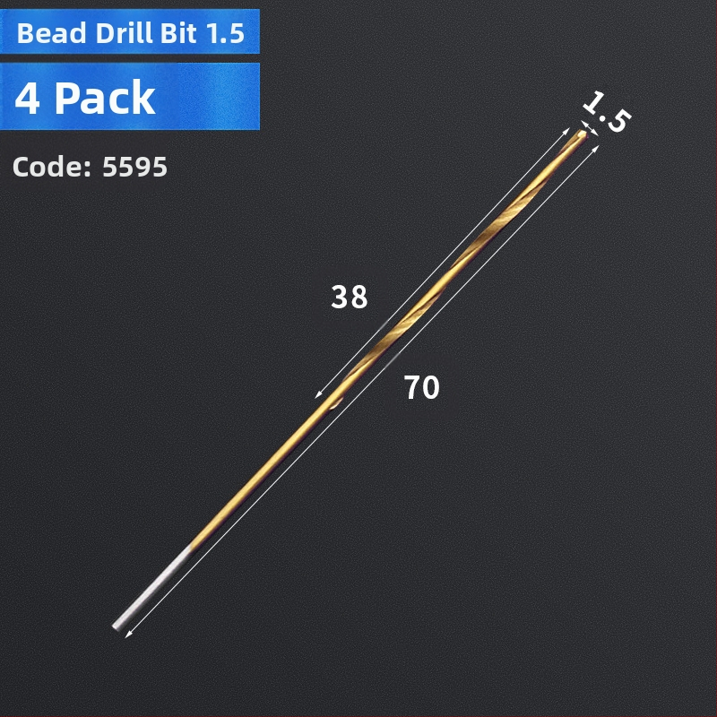 Karbīda Budas pērlī nazis – griešanas instruments apaļām un koka pērlēm apstrādei, ar urbja komplektu