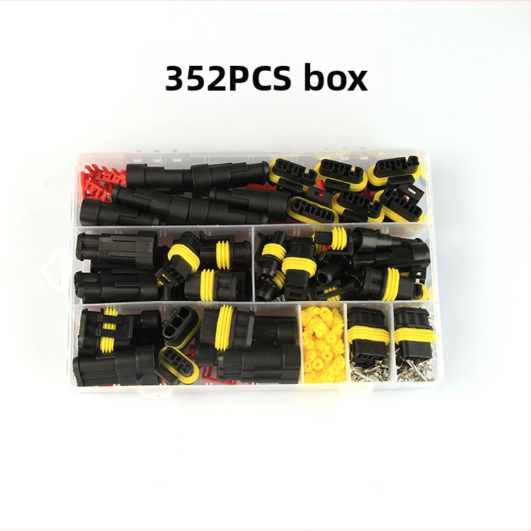 Conector auto impermeabil, seria 1.5, mufă HID și priză AMP, masculin și feminin