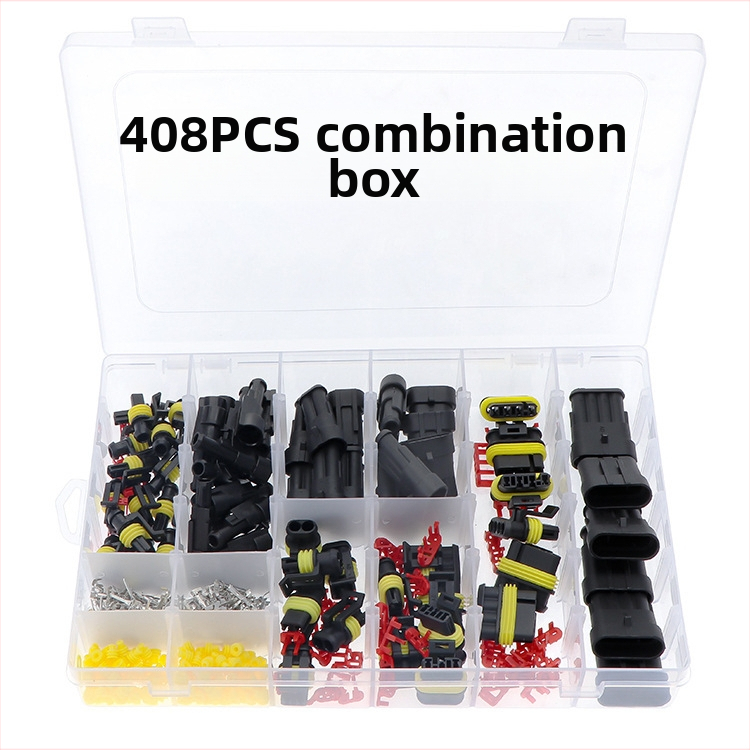 Conector auto impermeabil, seria 1.5, mufă HID și priză AMP, masculin și feminin