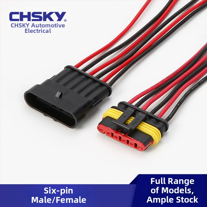 Conector auto impermeabil, seria 1.5, mufă HID și priză AMP, masculin și feminin