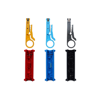 Многофункционален инструмент за обелване на кабели – нож за обелване и клещи за коаксиални, мрежови, видео и телефонни кабели