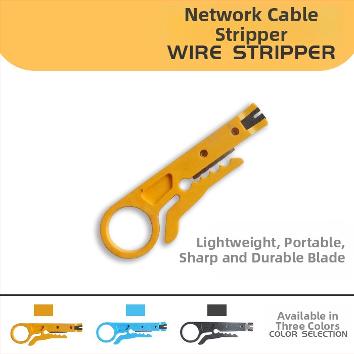Многофункционален инструмент за обелване на кабели – нож за обелване и клещи за коаксиални, мрежови, видео и телефонни кабели