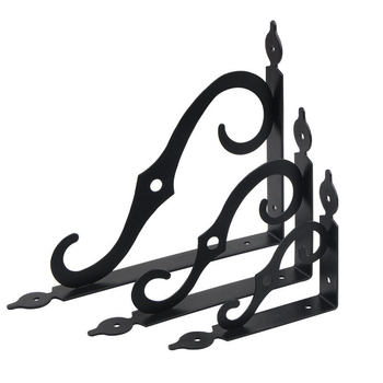 Σιδερένιο γωνιακό στηρίγμα τοίχου για ράφι, μοντέλο 2558, για τοίχο, μοντέρνο μινιμαλιστικό στυλ, φινίρισμα με βαφή ψεκασμού