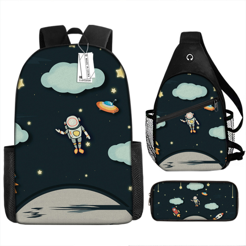 Vaikų kuprinė su anime piešiniu, Oxford audinys, kvėpuojanti, atspari vandeniui, ultra lengva, skirta 1–2 klasei