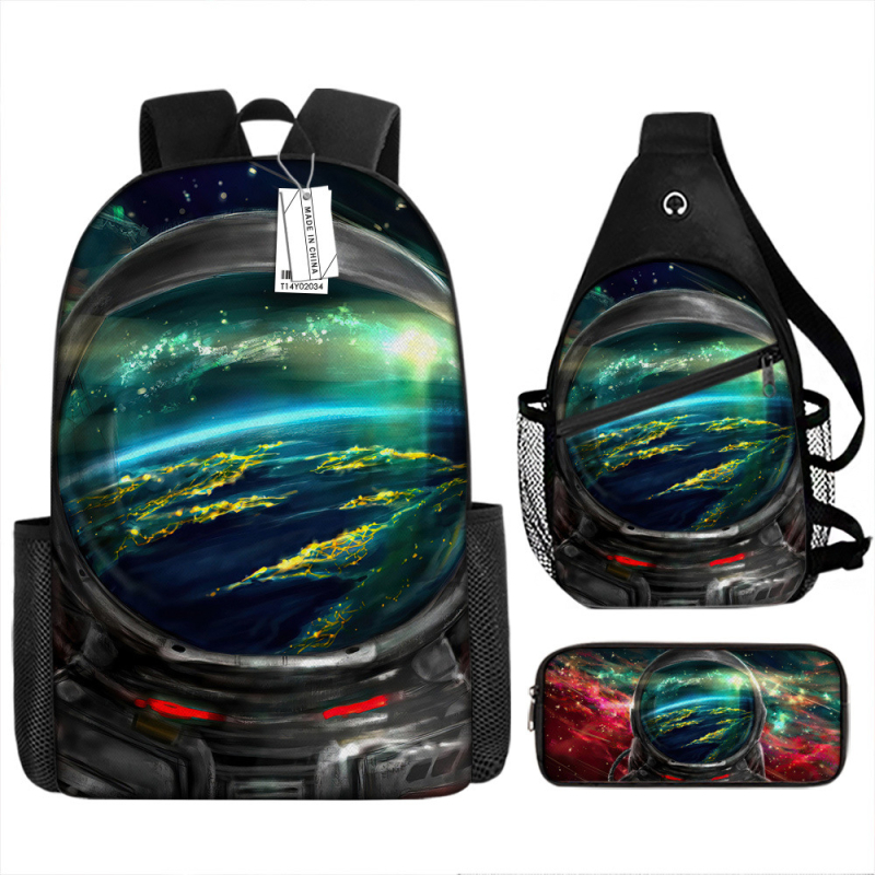 Vaikų kuprinė su anime piešiniu, Oxford audinys, kvėpuojanti, atspari vandeniui, ultra lengva, skirta 1–2 klasei