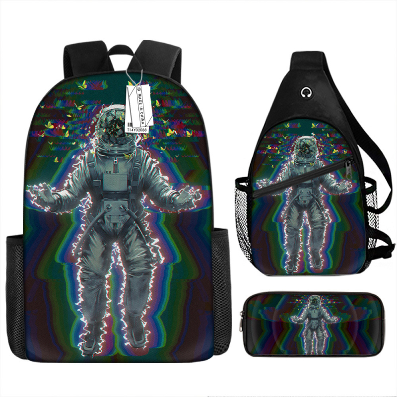 Vaikų kuprinė su anime piešiniu, Oxford audinys, kvėpuojanti, atspari vandeniui, ultra lengva, skirta 1–2 klasei