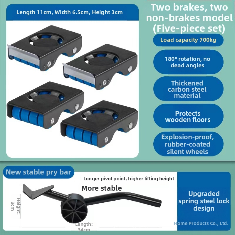 Judamas nerūdijančio plieno baldų vežimėlis svetainei, virtuvei ir voniai — tvirta apkrova, be montavimo