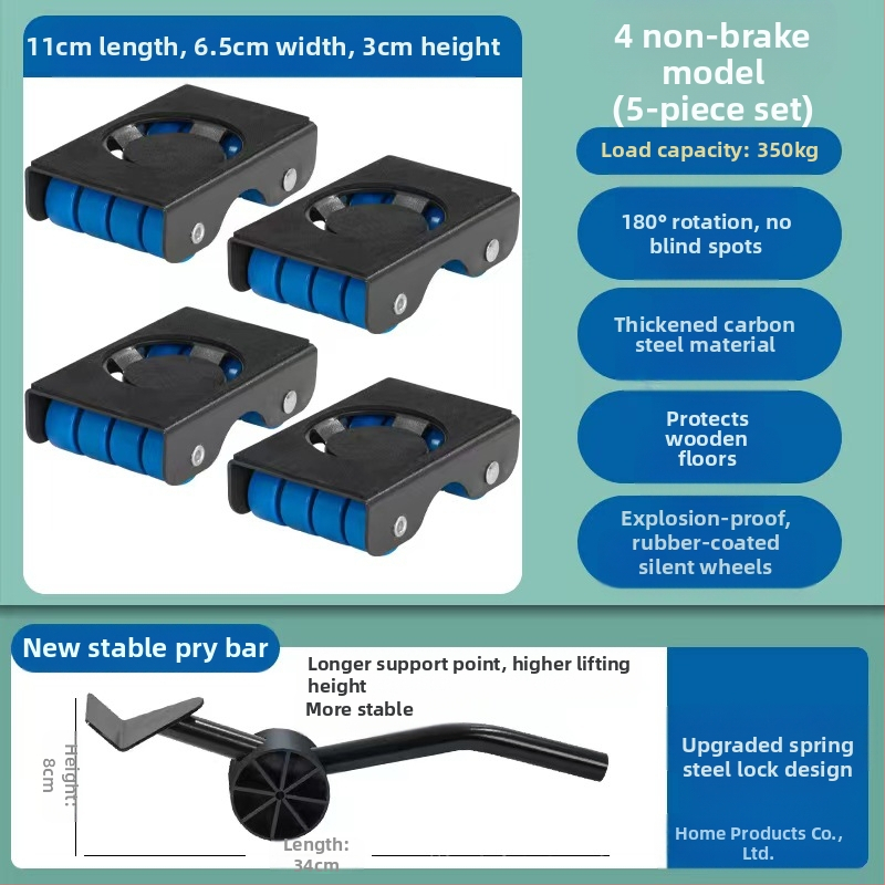 Judamas nerūdijančio plieno baldų vežimėlis svetainei, virtuvei ir voniai — tvirta apkrova, be montavimo