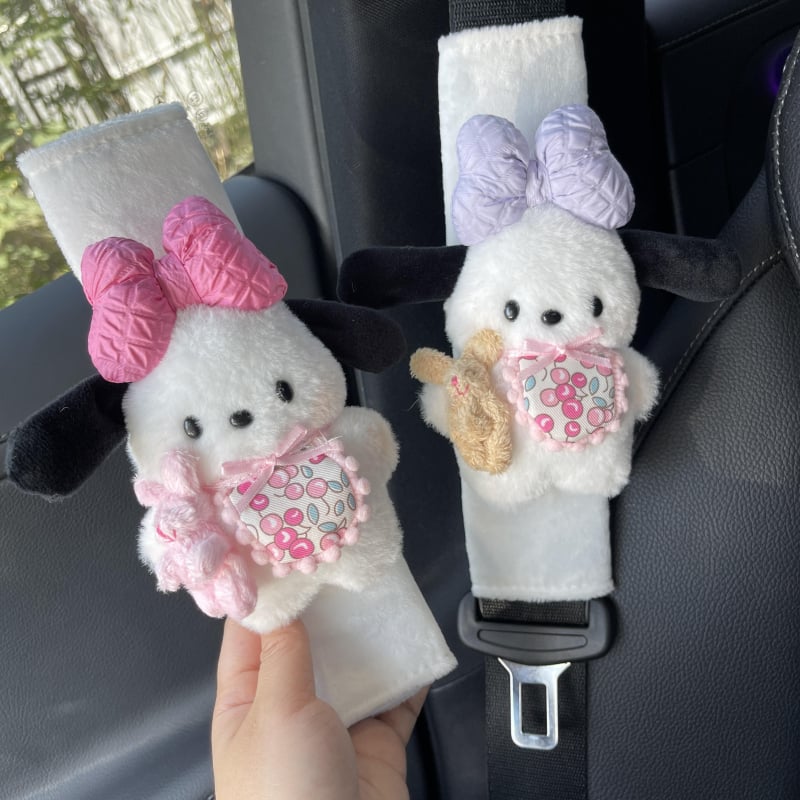 Acoperire pentru centura de siguranță auto – decor interior protecțional, păpușă monstru desen animat, Love Candy Boy, origine China, fără personalizare
