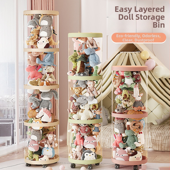 Барел за съхранение на плюшени играчки, пластмасов, за играчки, спалня, творчески стил, тегло 0,685–1,433 кг