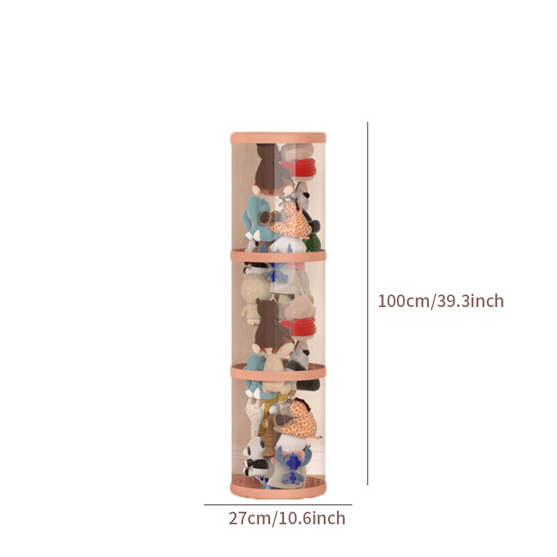 Барел за съхранение на плюшени играчки, пластмасов, за играчки, спалня, творчески стил, тегло 0,685–1,433 кг