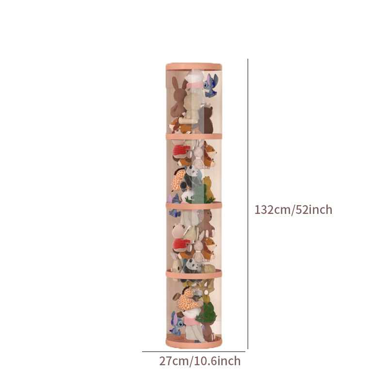 Барел за съхранение на плюшени играчки, пластмасов, за играчки, спалня, творчески стил, тегло 0,685–1,433 кг