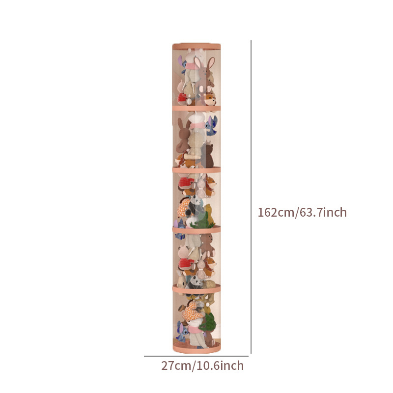 Барел за съхранение на плюшени играчки, пластмасов, за играчки, спалня, творчески стил, тегло 0,685–1,433 кг