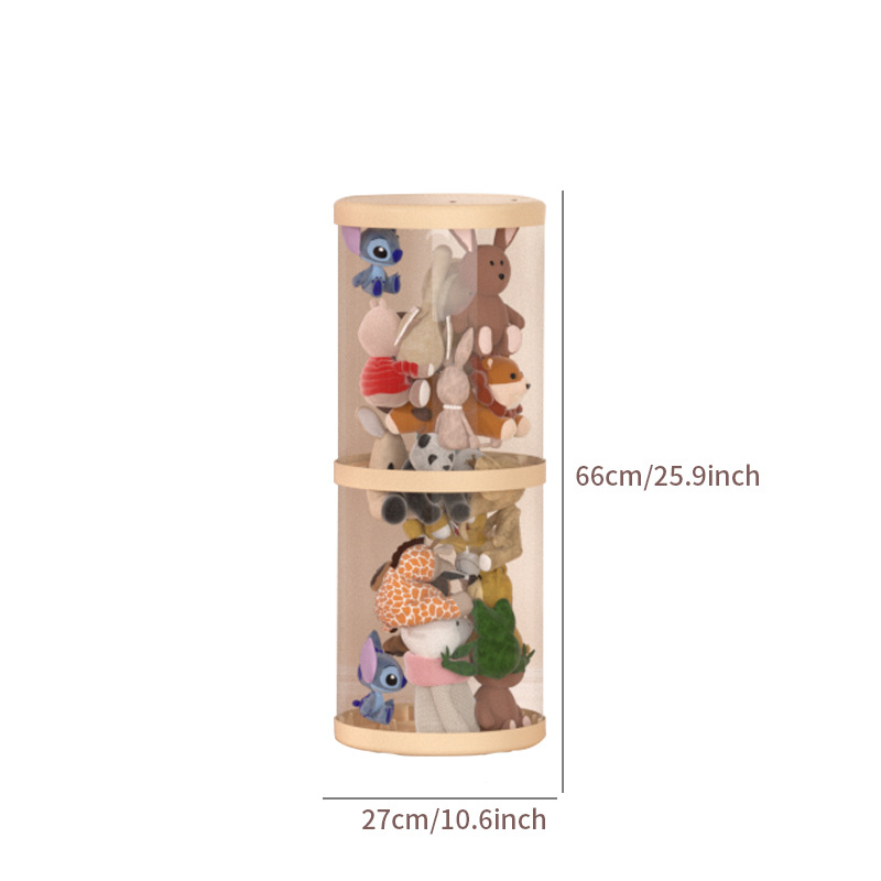 Барел за съхранение на плюшени играчки, пластмасов, за играчки, спалня, творчески стил, тегло 0,685–1,433 кг